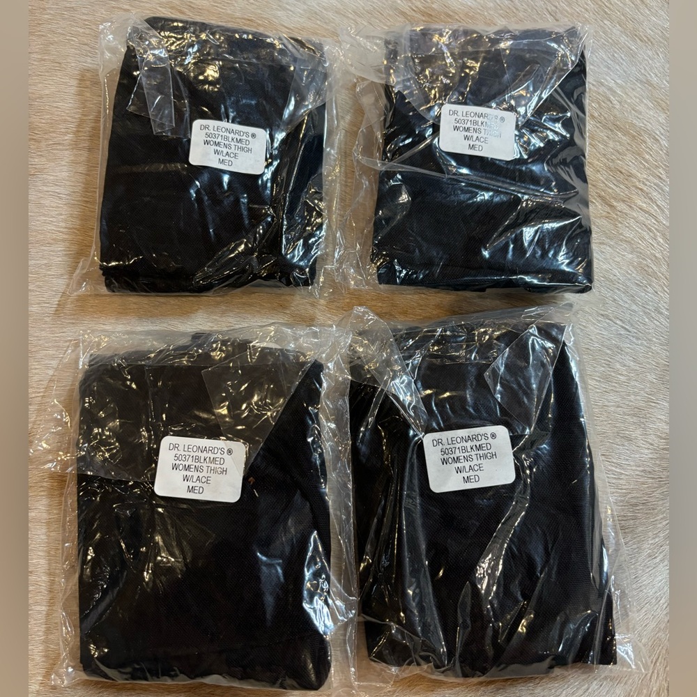 Dr. Leonard’s Graduated Compression Thigh-HIGH LOT OF 4